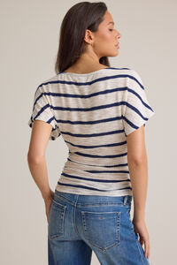 Emersyn Striped Fitted Top Detail 5 - Altar'd State