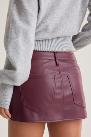 Lenna Vegan Leather Mini Skirt - Altar'd State