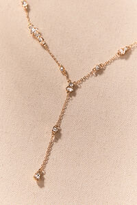 Gold Stapled Y Necklace - Altar'd State
