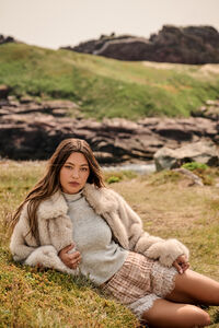 Jaide Fur Jacket Detail 2 - Altar'd State
