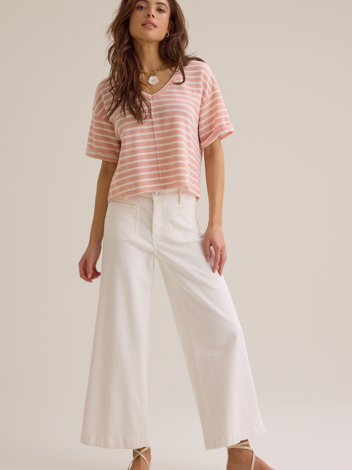 Sheridan V-Neck Top in Dusty Rose | Altar'd State