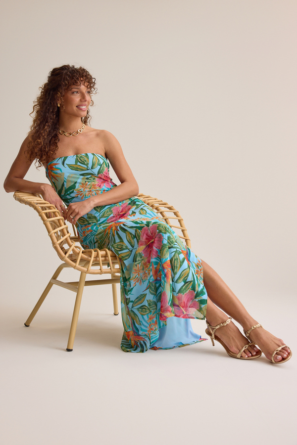 Hadley Tropical Print Maxi Dress - Altar'd State