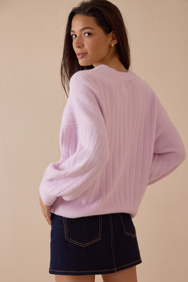 Maislynn Oversized Rib Sweater Detail 4 - Altar'd State