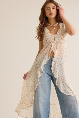 Kinsley Button Up Kimono - Altar'd State - 