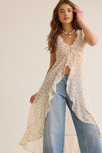 Kinsley Button Up Kimono Detail 3 - Altar'd State