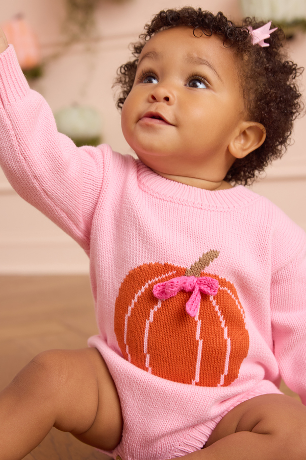 Hazel Pumpkin Sweater Bubble By Mudpie - Altar'd State