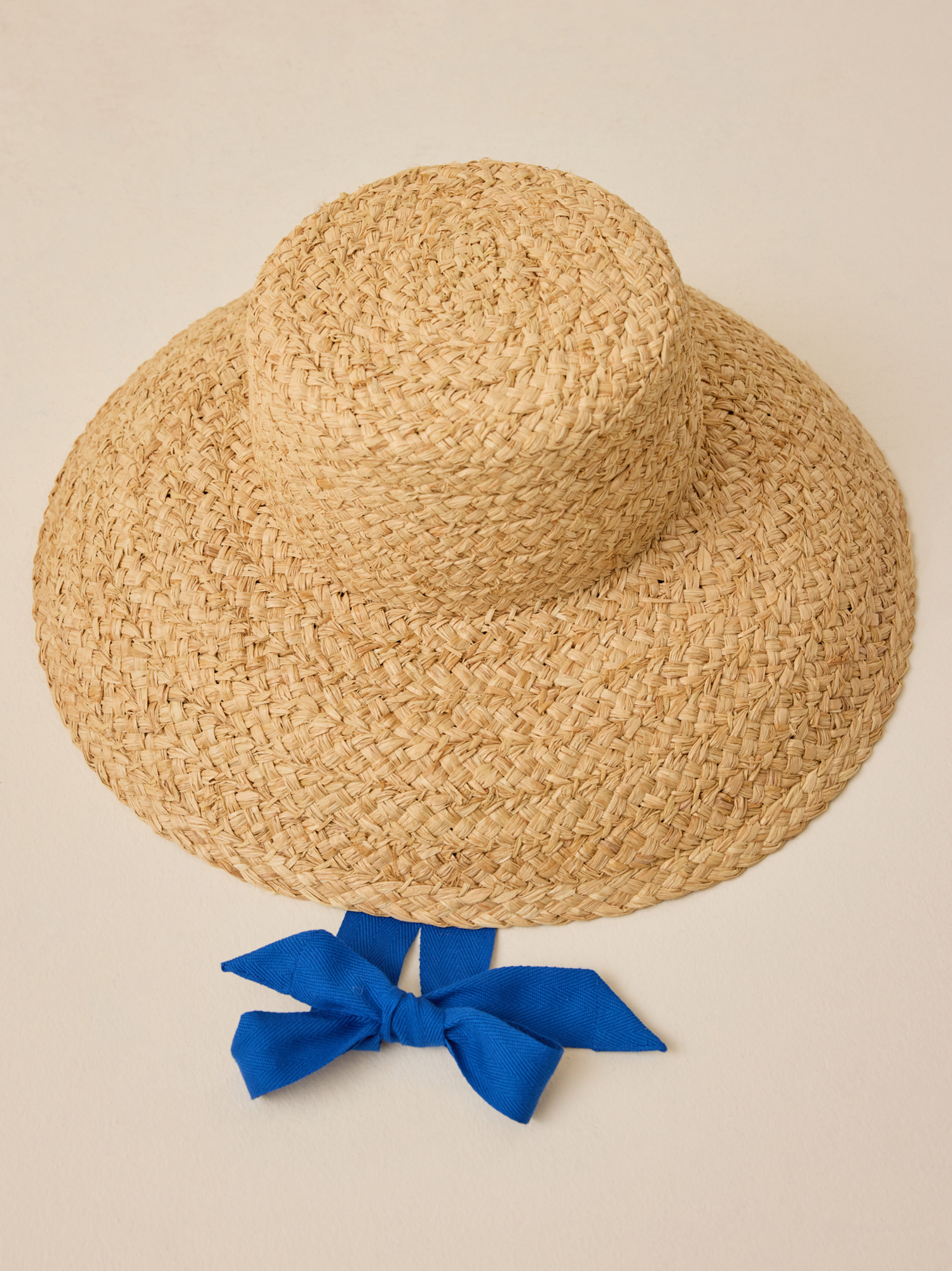 Lack of Color Straw Hat with Ribbon Lack of Color Boater Hat Womens Natural Straw Black Ribbon  main image 2