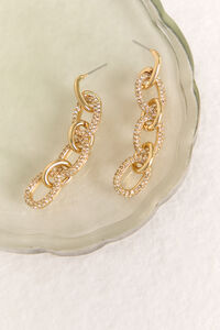 18K Crystal Loop Chain Earring Detail 2 - Altar'd State