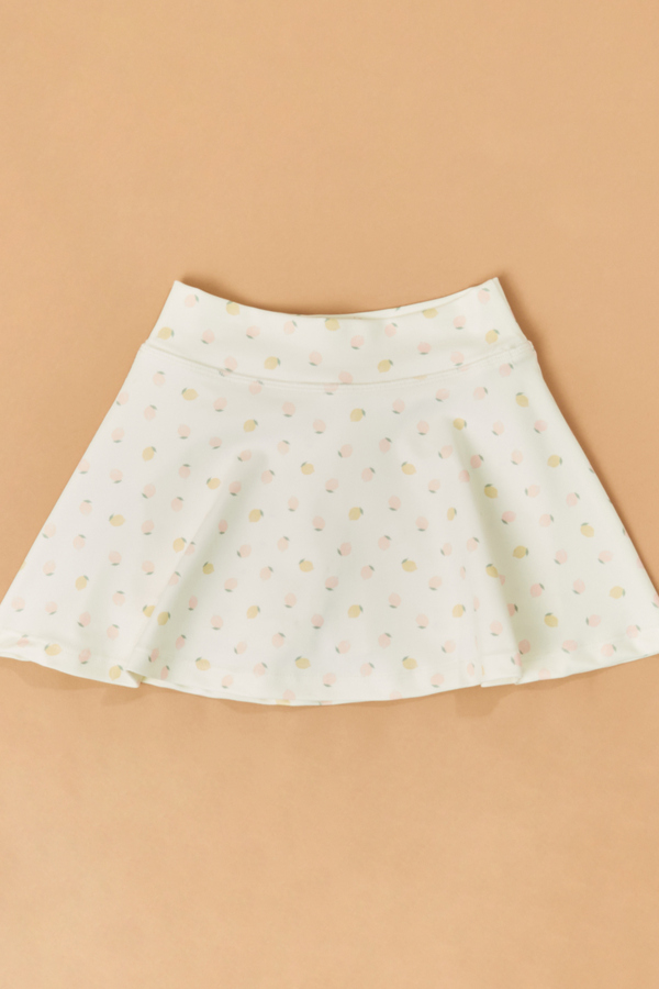 Lemons Printed Flouncy Skort Detail 2 - Altar'd State
