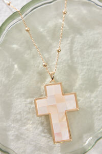 Mosaic Cross Necklace Detail 3 - Altar'd State