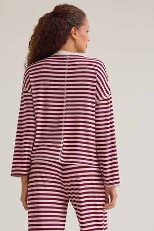 Cate Striped Crewneck Top - Altar'd State