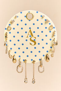 Polka Dot Chain Hoop Set - Altar'd State