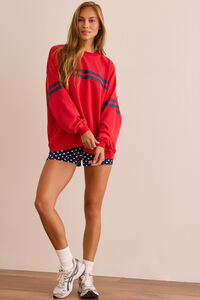 Varsity Stipe Pullover Detail 2 - Altar'd State
