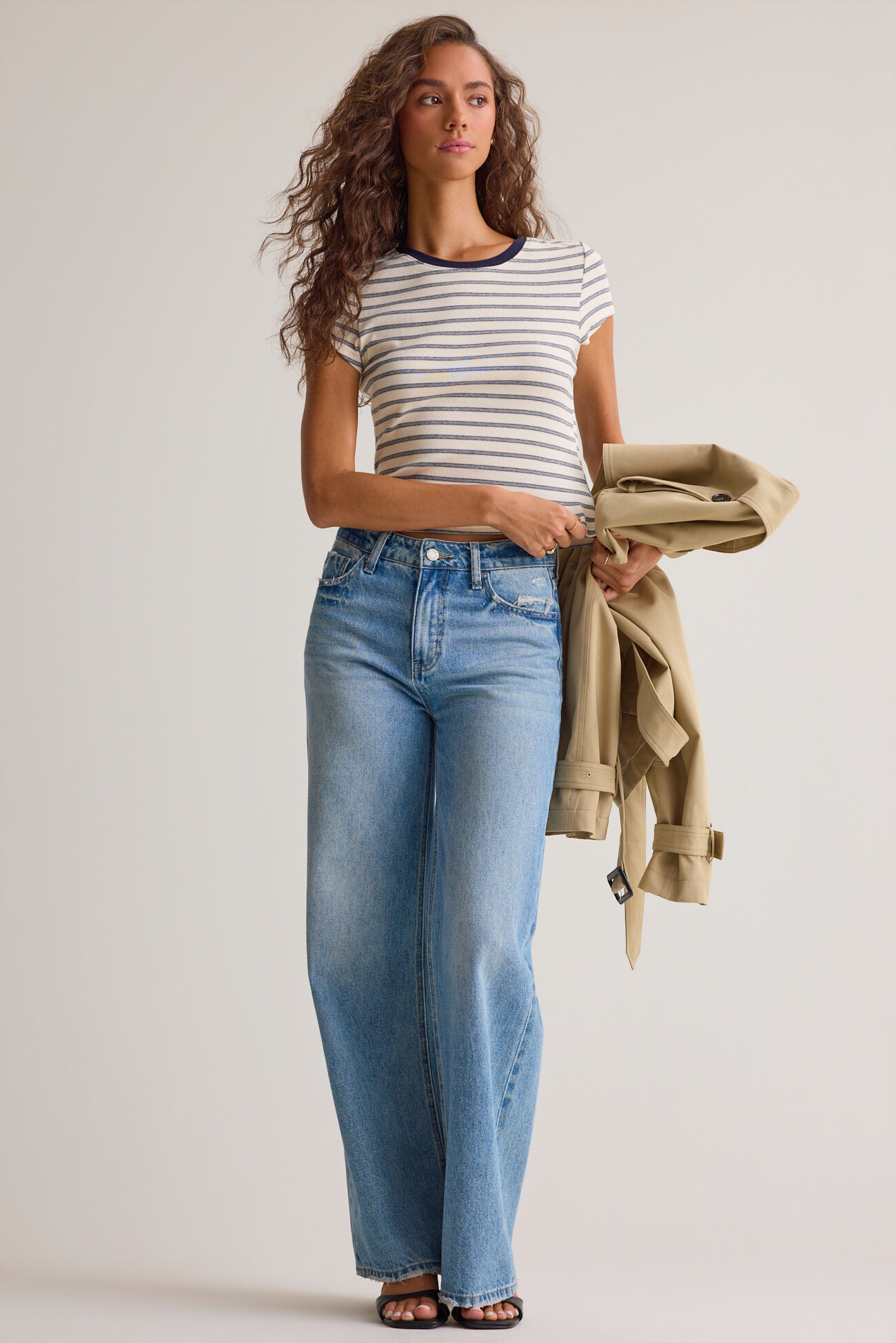 Nick Stripe Baby Tee