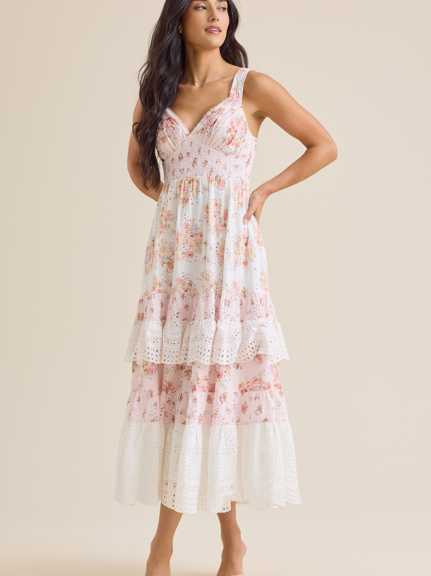 Wildie Maxi Dress in Pink | Altar'd State