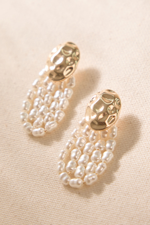Emery Pearl Draped Earrings - Altar'd State