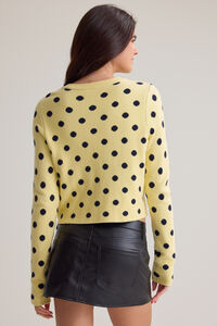 Linnea Dot Crew Cardigan Detail 4 - Altar'd State