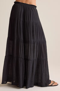 Tate Tiered Flowy Maxi Skirt Detail 4 - Altar'd State