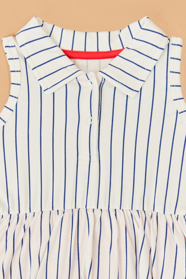 Slugger Baseball Polo Bodysuit Dress Detail 3 - Altar'd State
