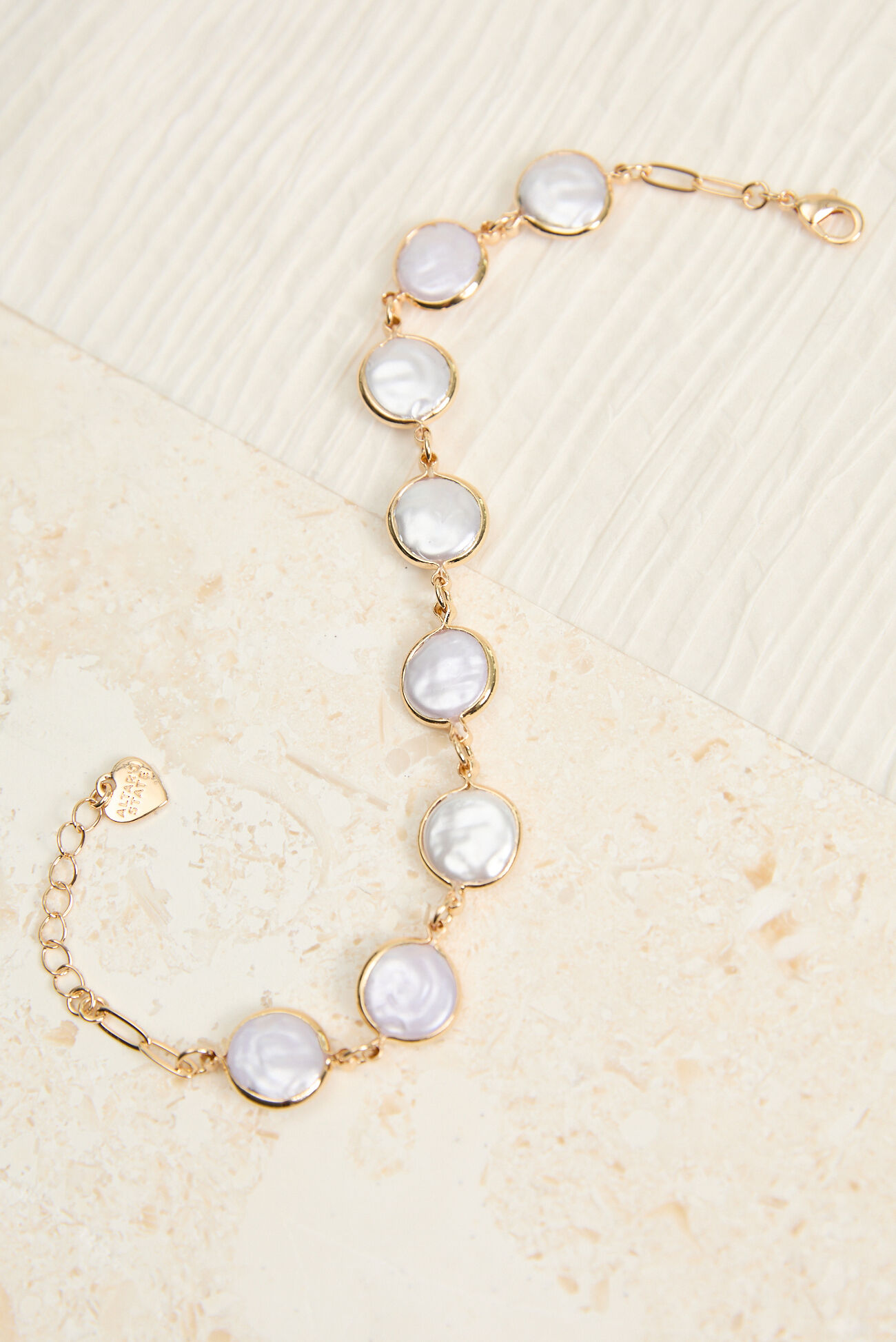 Gloria Coin Pearl Anklet
