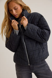 Maya Plaid Puffer Jacket - Altar'd State