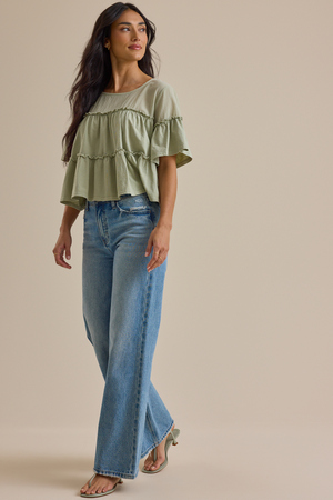 Calliope Tiered Babydoll Top - Altar'd State