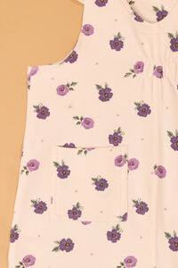 Janie Floral Flutter Overalls Detail 7 - Altar'd State