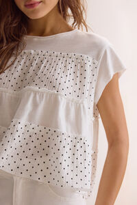 Harris Polka Dot Ruffle Top Detail 2 - Altar'd State