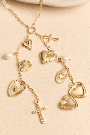 Maisy Y Neck Charm Necklace - Altar'd State