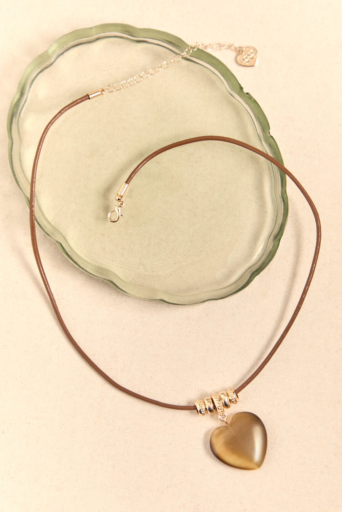 Greer Cord Heart Pendant Necklace
