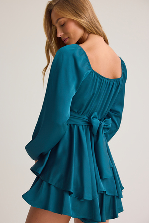 Nora Satin Romper - Altar'd State - 