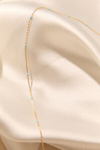 Kendall Blue Dot Necklace Detail 3 - Altar'd State