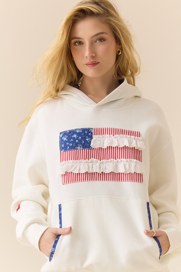 Americana Darling Hoodie Detail 4 - Altar'd State