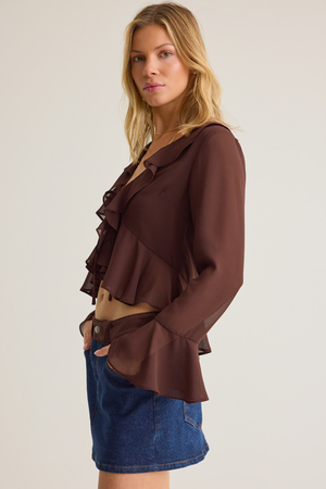 Marygrace Ruffle Tie Top - Altar'd State - 