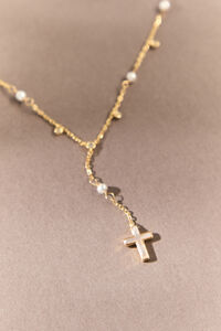 Eve Pearl Sparkle Necklace - Altar'd State
