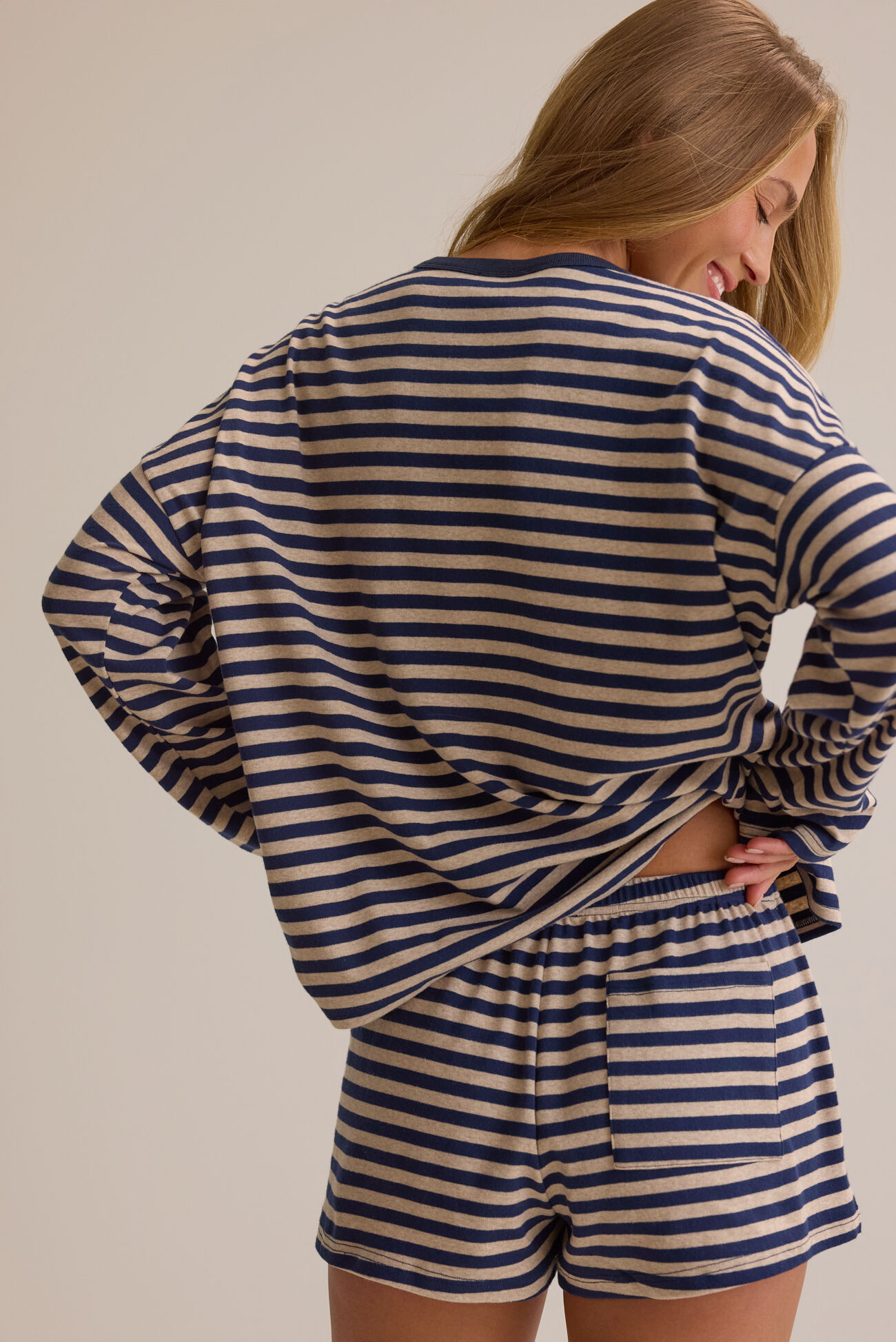 Reese Stripe Lounge Top