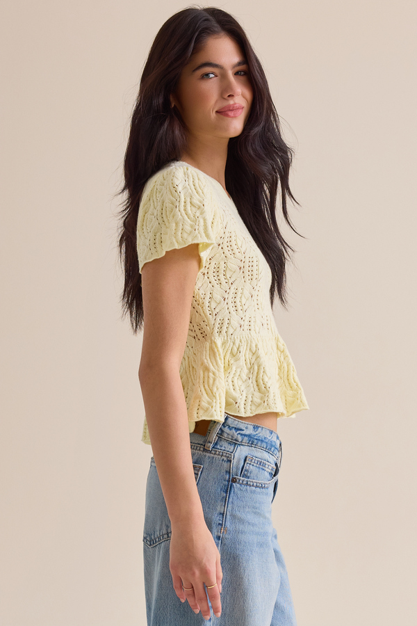 Lexie Pointelle Top Detail 4 - Altar'd State