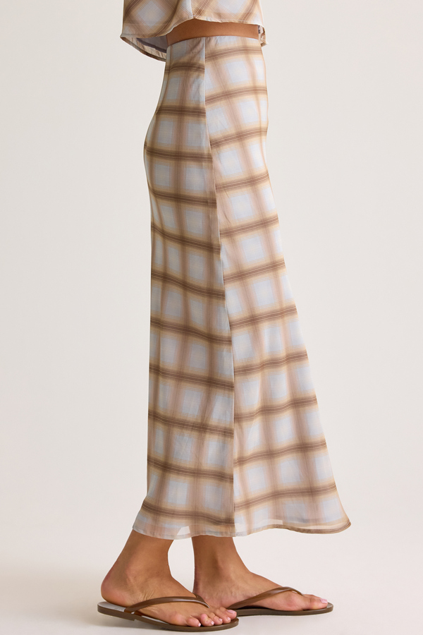Jenna Plaid Midi Skirt Detail 3 - Altar'd State