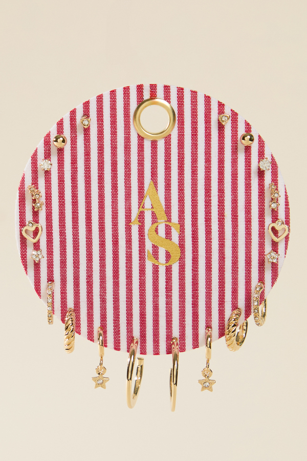 Red & White Striped Earring Pack - Altar'd State