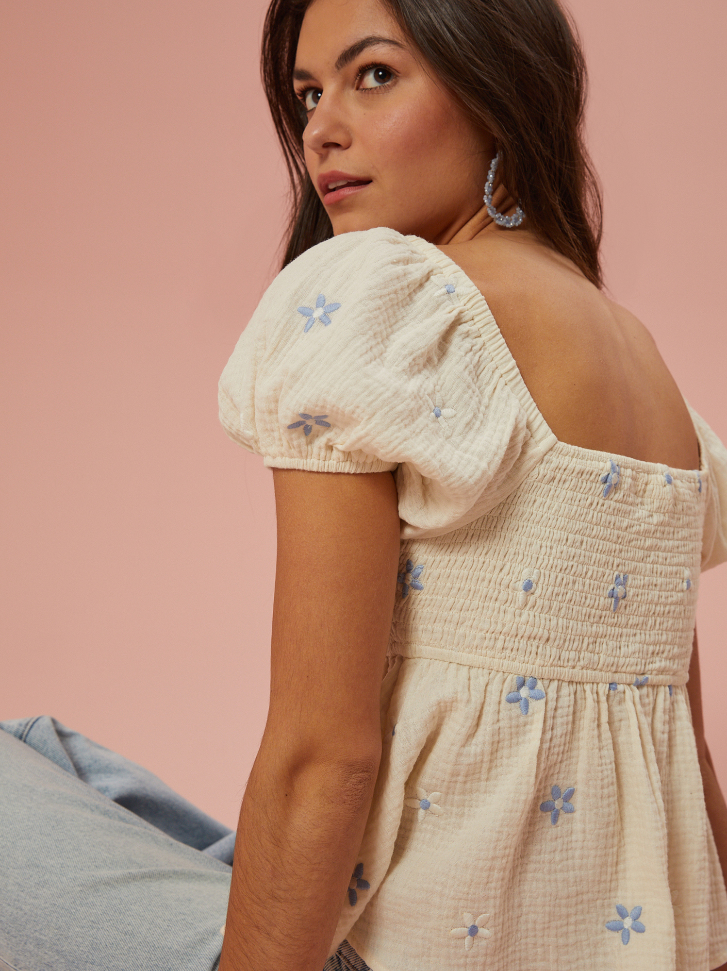Isla Embroidered Babydoll