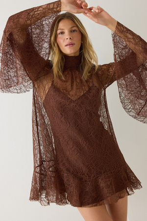 Langley Lace Mini Dress - Altar'd State - 