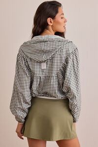 Gingham Lightweight Jacket Detail 6 - Altar'd State