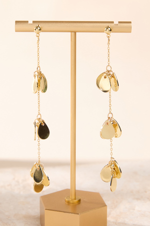 Golden Tiered Coin Earrings - Altar'd State - 