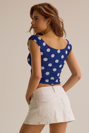 Nola Off-Shoulder Dot Top - Altar'd State - 