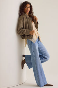 Peyton Suede Bubble Jacket Detail 4 - Altar'd State