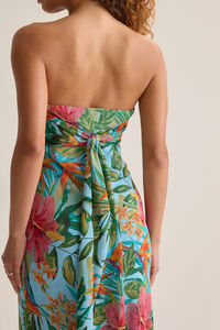 Hadley Tropical Print Maxi Dress Detail 6 - Altar'd State