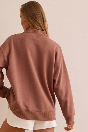 Game Plan Mock Neck Sweatshirt - Altar'd State