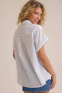 Gabbie Striped Top Detail 5 - Altar'd State
