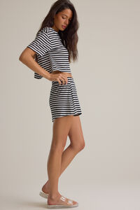 Nyra Stripe Relaxed Short Detail 3 - Altar'd State