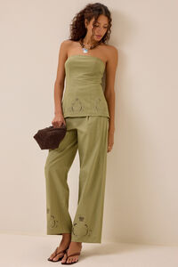 Paloma Embroidered Tube Top Detail 2 - Altar'd State